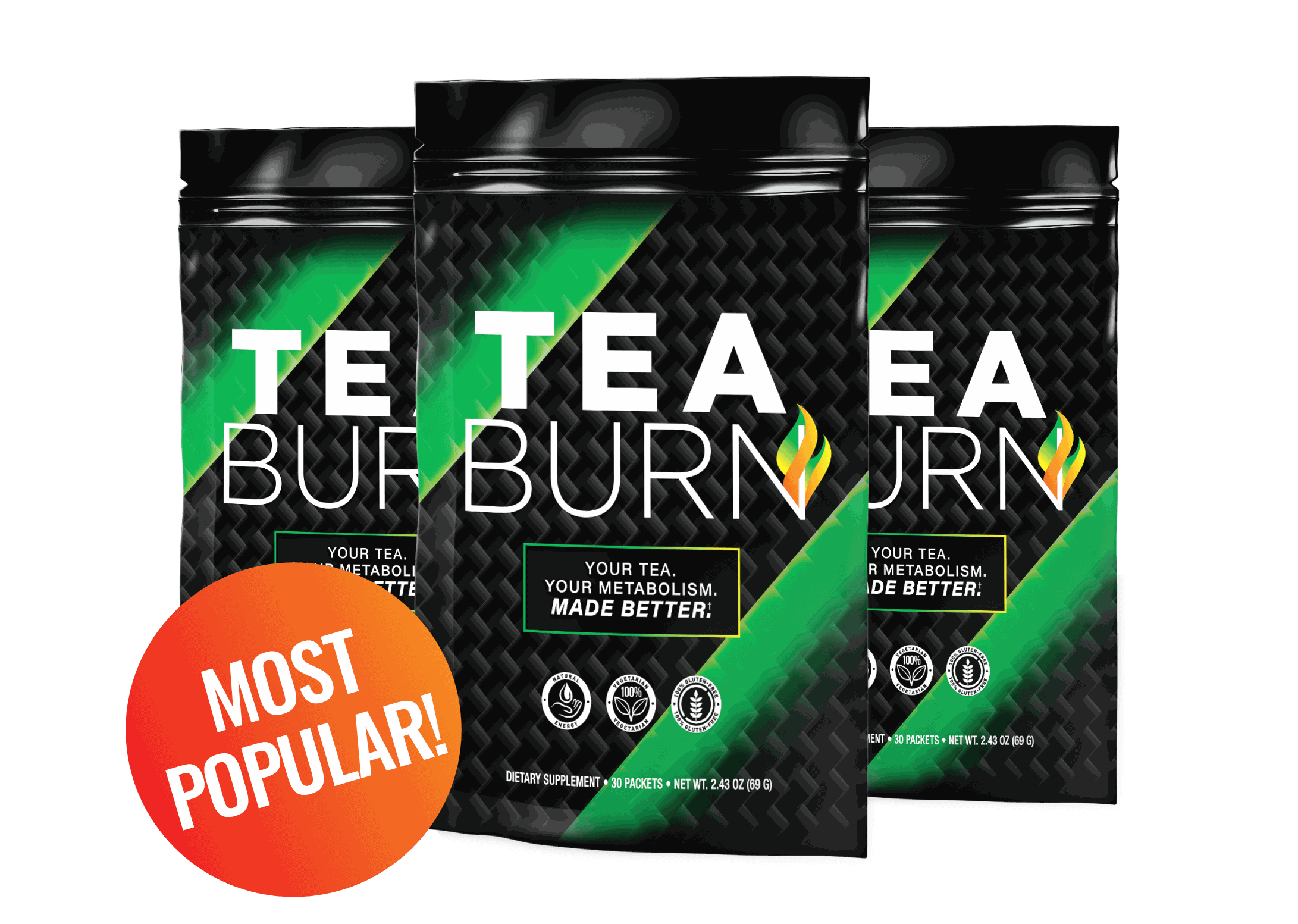 Popular Tea Burn 3 Packets